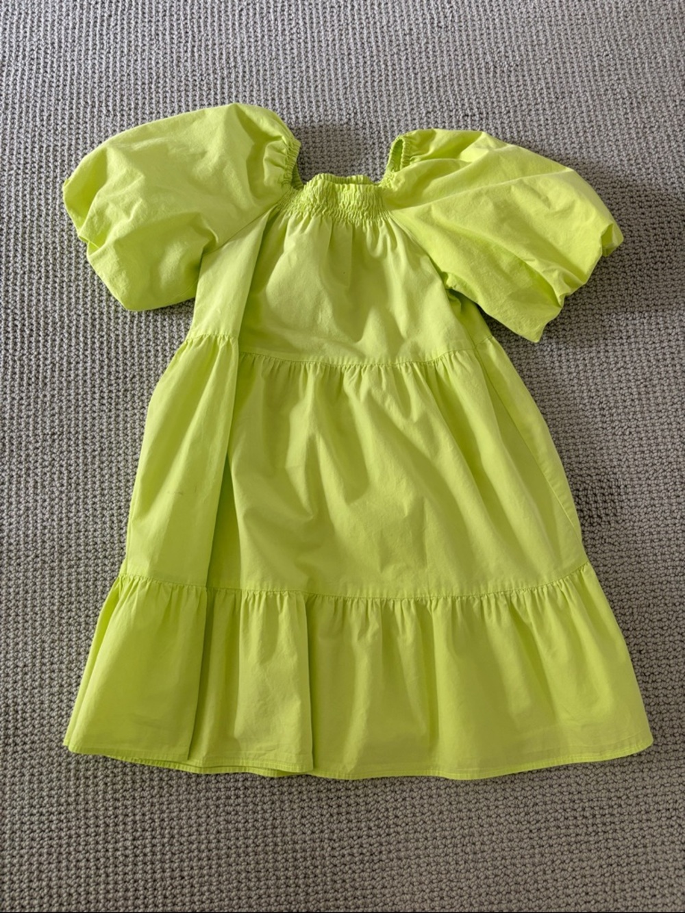 Zara girls puff sleeve dress
